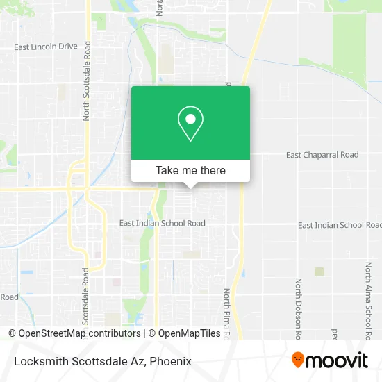 Locksmith Scottsdale Az map