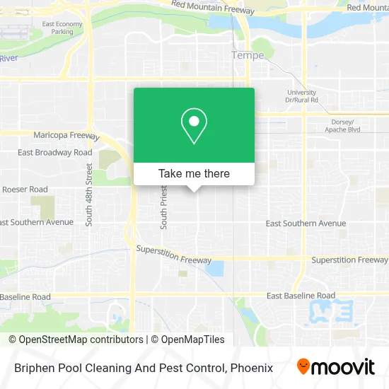 Briphen Pool Cleaning And Pest Control map
