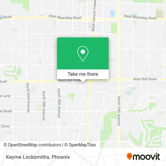 Keyme Locksmiths map