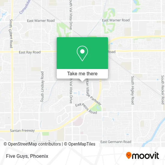 Five Guys map