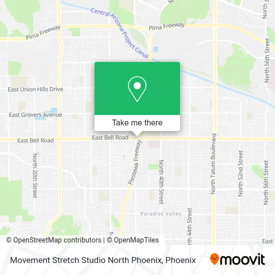 Movement Stretch Studio North Phoenix map