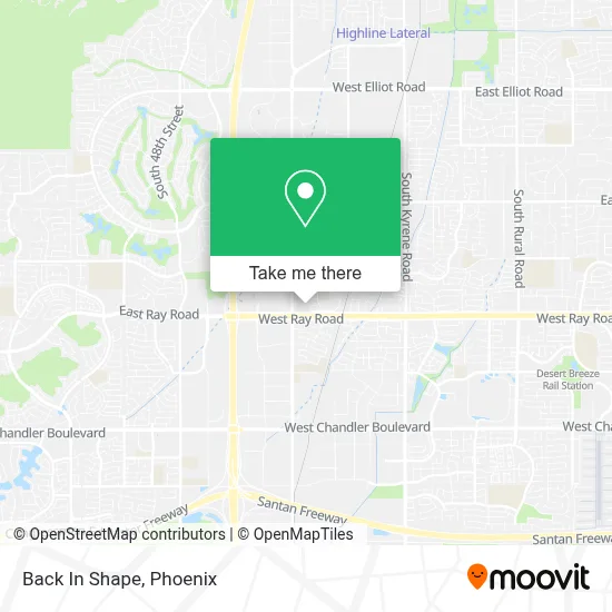 Back In Shape map