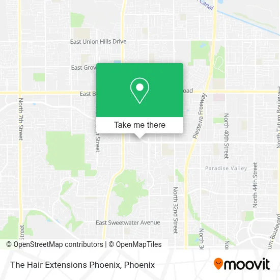 The Hair Extensions Phoenix map