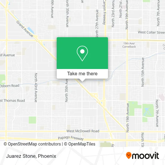Juarez Stone map
