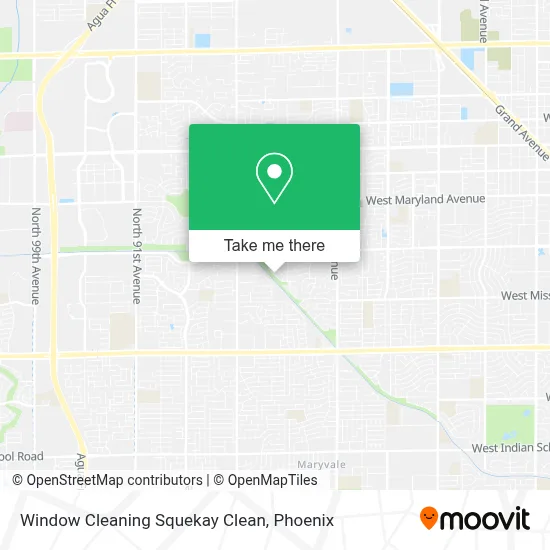 Window Cleaning Squekay Clean map