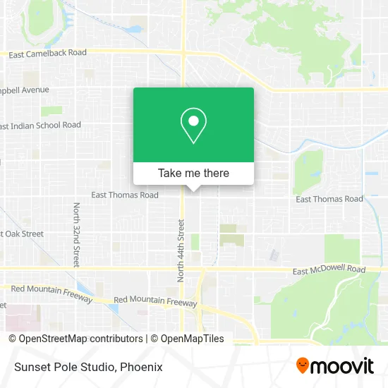 Sunset Pole Studio map