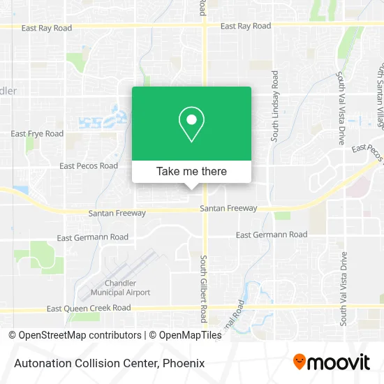 Autonation Collision Center map