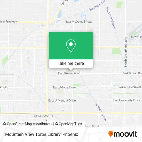 Mountain View Toros Library map