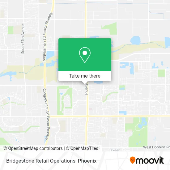 Bridgestone Retail Operations map