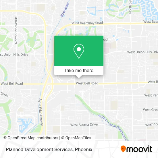 Planned Development Services map