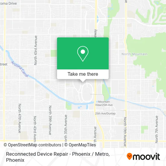 Reconnected Device Repair - Phoenix / Metro map
