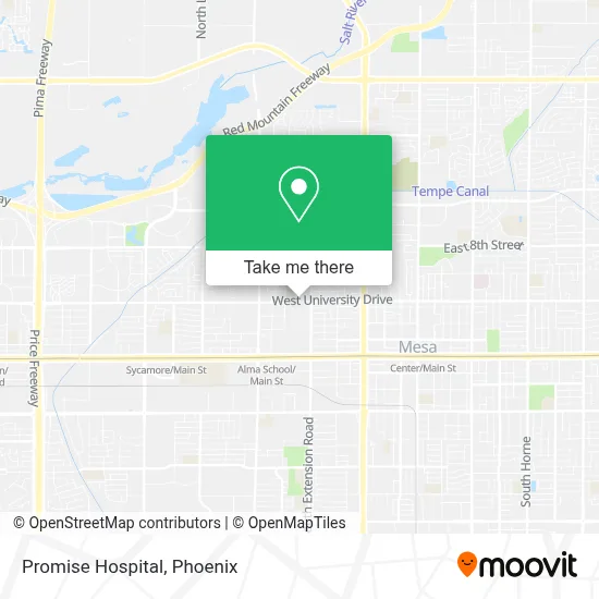 Promise Hospital map