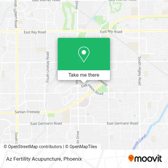 Az Fertility Acupuncture map