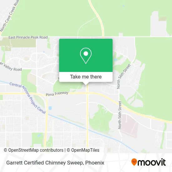 Garrett Certified Chimney Sweep map