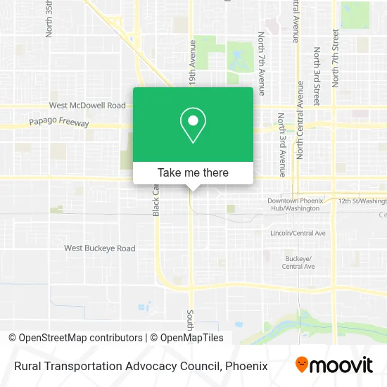 Rural Transportation Advocacy Council map