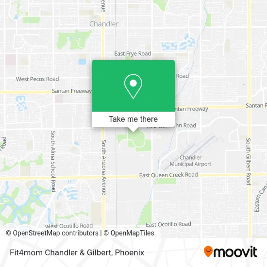 Fit4mom Chandler & Gilbert map