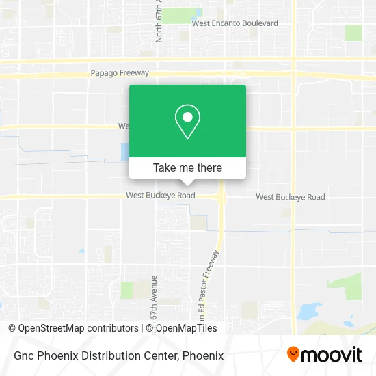 Gnc Phoenix Distribution Center map