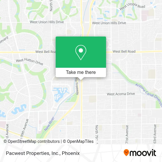 Pacwest Properties, Inc. map