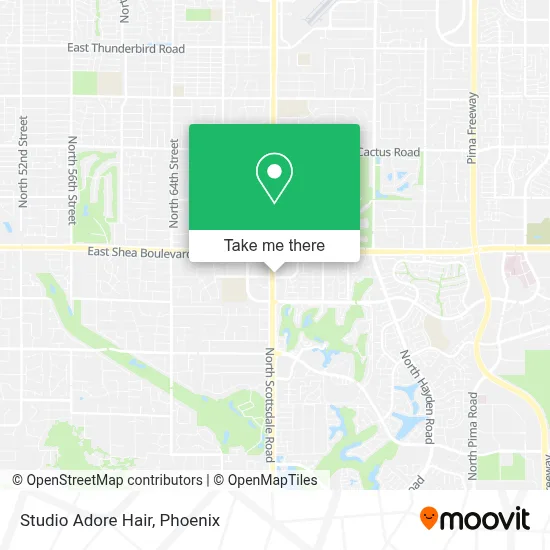 Studio Adore Hair map