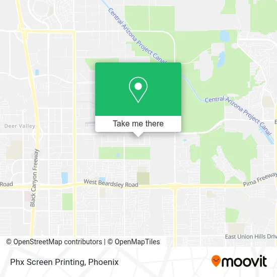 Phx Screen Printing map