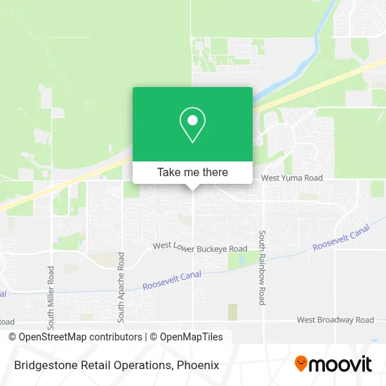 Bridgestone Retail Operations map