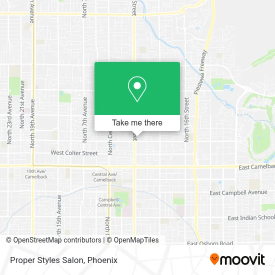 Proper Styles Salon map