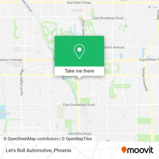 Let's Roll Automotive map