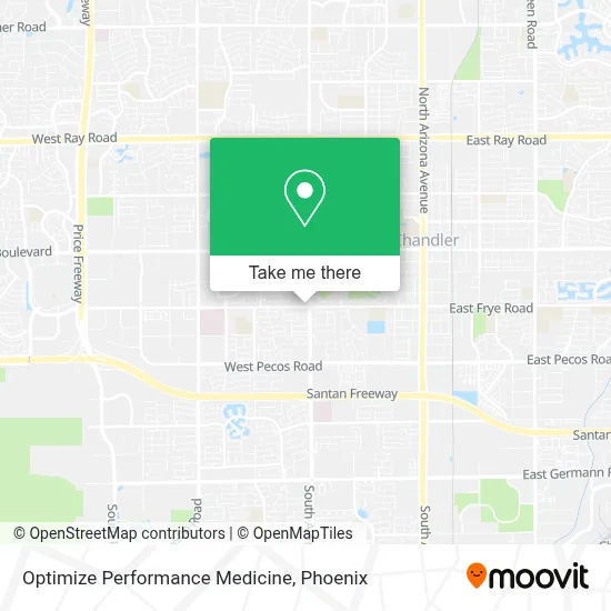 Optimize Performance Medicine map