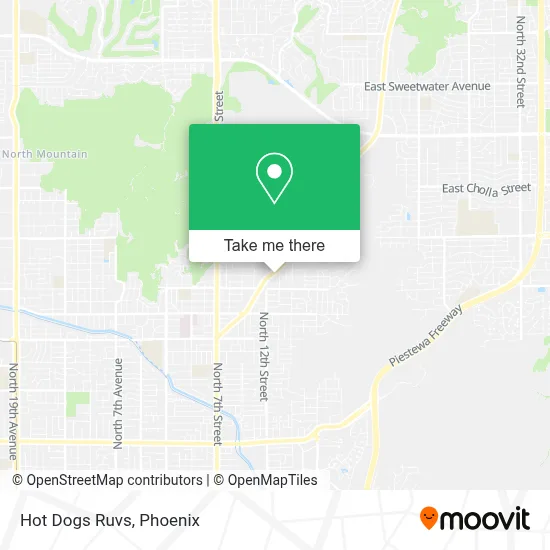Hot Dogs Ruvs map