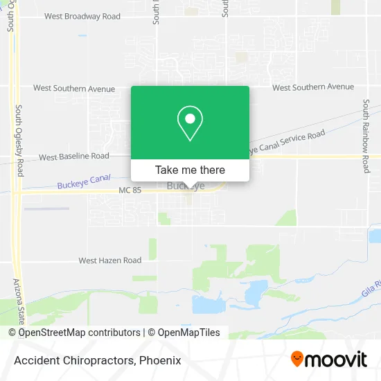 Accident Chiropractors map