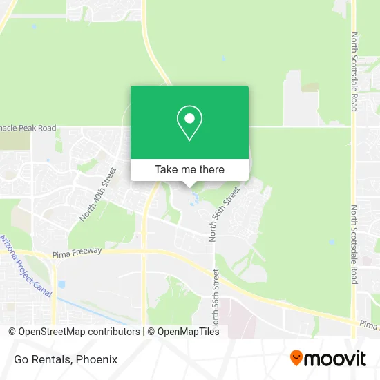 Go Rentals map