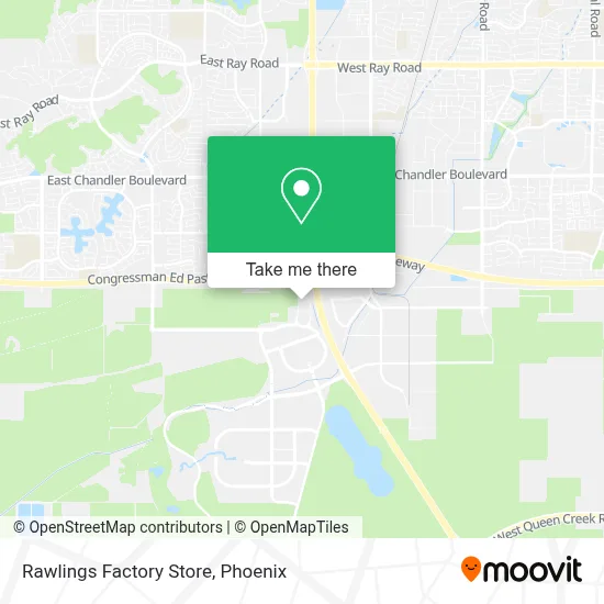 Rawlings Factory Store map