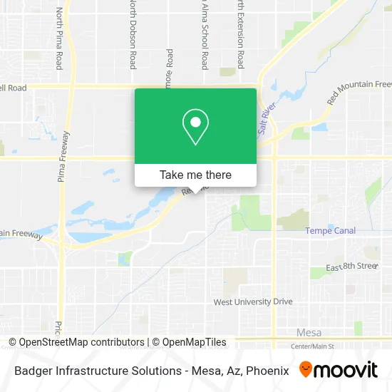 Badger Infrastructure Solutions - Mesa, Az map