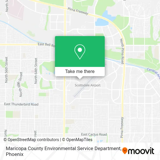 Maricopa County Environmental Service Department map