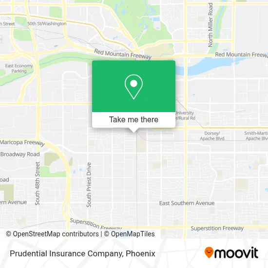 Prudential Insurance Company map
