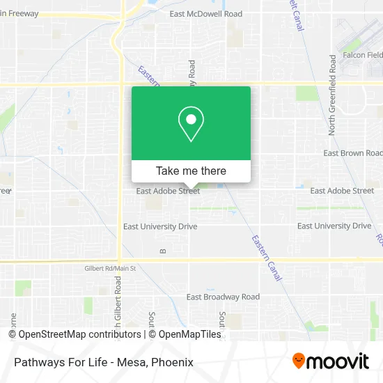 Pathways For Life - Mesa map