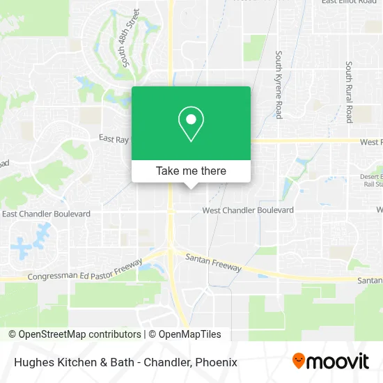 Hughes Kitchen & Bath - Chandler map