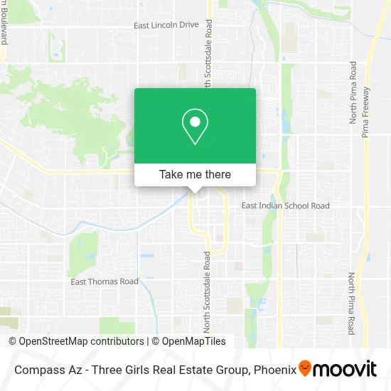 Compass Az - Three Girls Real Estate Group map