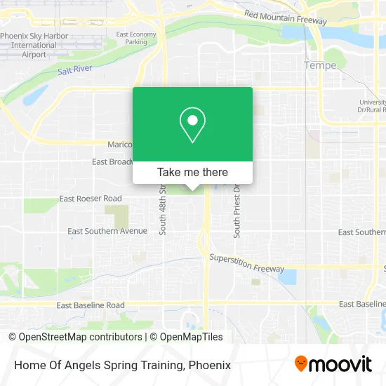 Home Of Angels Spring Training map