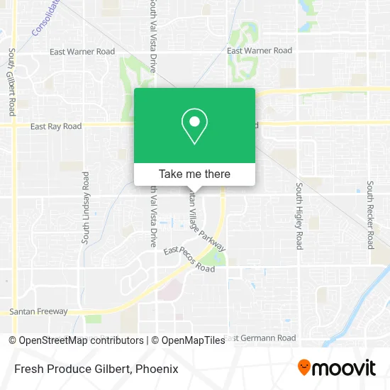 Fresh Produce Gilbert map