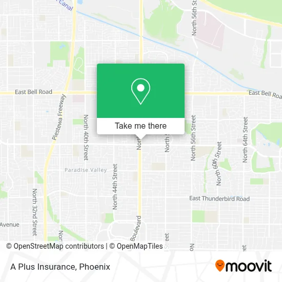 A Plus Insurance map