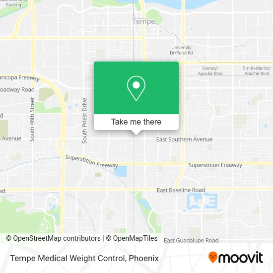 Tempe Medical Weight Control map