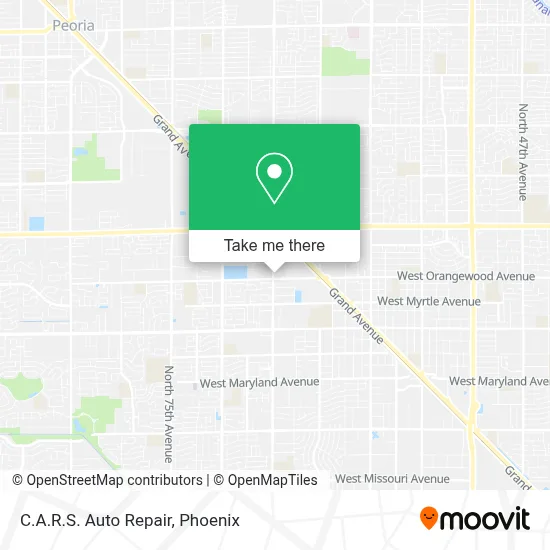 C.A.R.S. Auto Repair map
