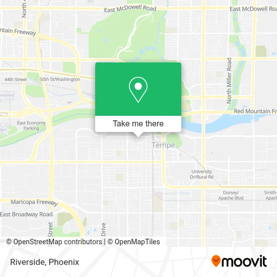 Riverside map