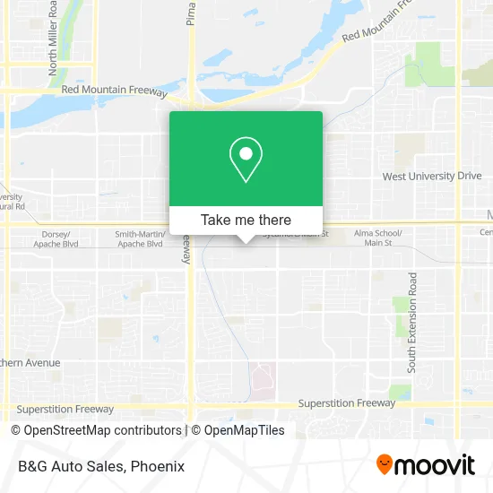 B&G Auto Sales map