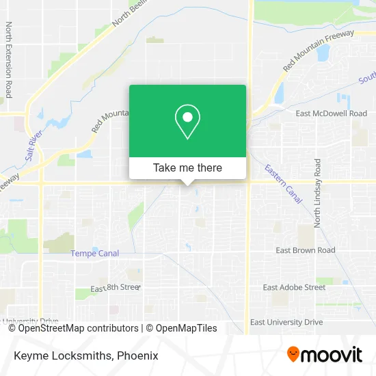 Keyme Locksmiths map