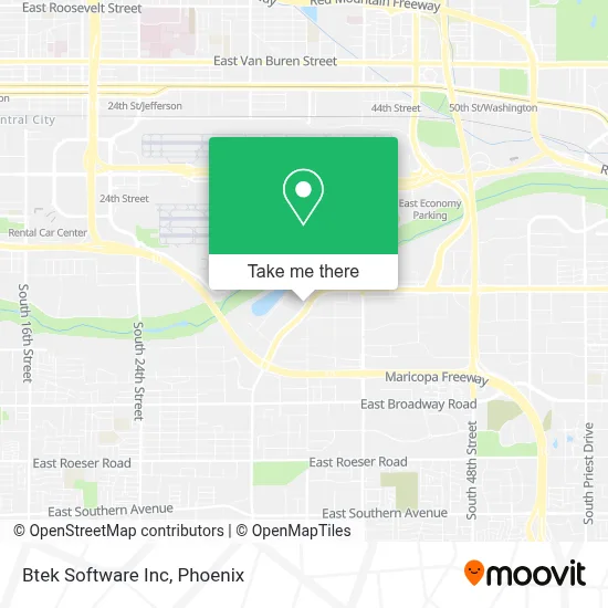 Btek Software Inc map