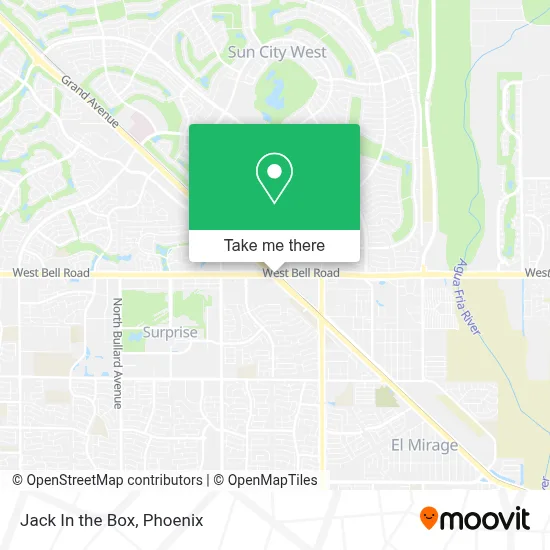 Jack In the Box map