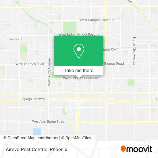 Aimvo Pest Control map