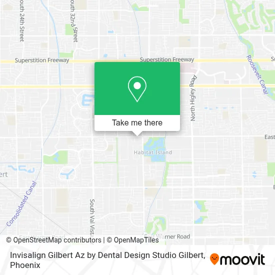 Invisalign Gilbert Az by Dental Design Studio Gilbert map